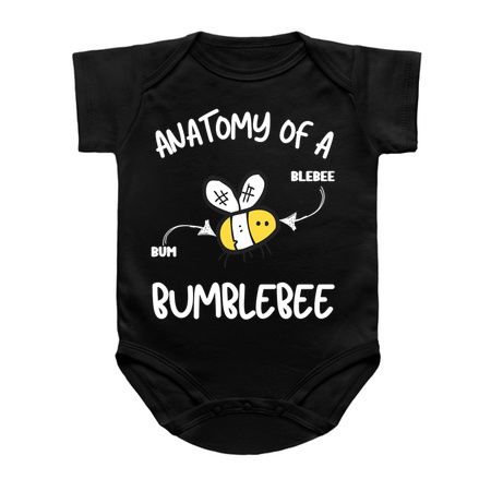 Anatomy of a Bumblebee T-Shirt: Humorous Bee Diagram - Funny Insect Tee" tiny thumbnail