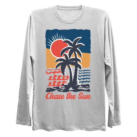 Chasing the Sun T-Shirt: Palm Trees, Sun, and Sea - Summer Paradise Tee tiny thumbnail