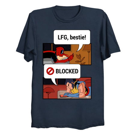 Deadpool and Wolverine Texting Besties LFG tiny thumbnail