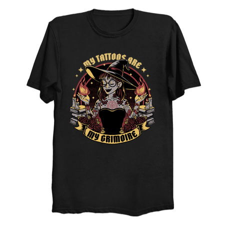 Witch Tattoo Grimoire - Dark Magic Girl tiny thumbnail