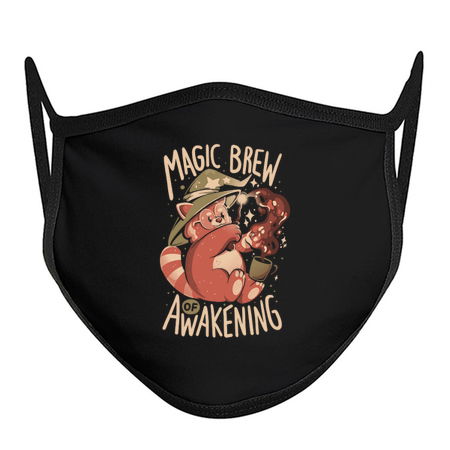 Magic Brew of Awakening - Funny Cute Wizard Red Panda Coffee Gift tiny thumbnail