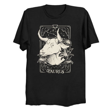 Taurus Card - Dark Tarot Art Zodiac Sign Taurus Gift tiny thumbnail