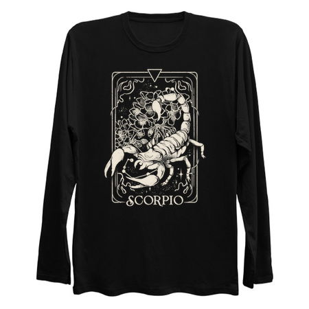 Scorpio Card - Dark Tarot Art Zodiac Sign Scorpio Gift tiny thumbnail