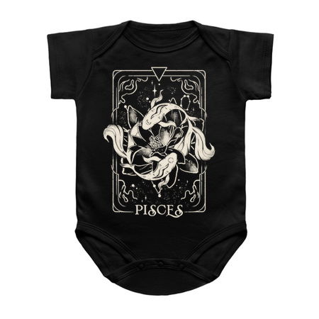 Pisces Card - Dark Tarot Art Zodiac Sign Pisces Gift tiny thumbnail