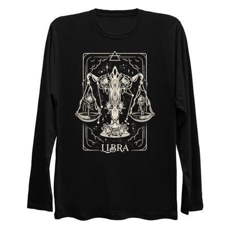 Libra Card - Dark Tarot Art Zodiac Sign Libra Gift tiny thumbnail