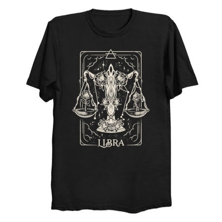 Libra Card - Dark Tarot Art Zodiac Sign Libra Gift tiny thumbnail