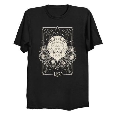 Leo Card - Dark Tarot Art Zodiac Sign Leo Gift tiny thumbnail