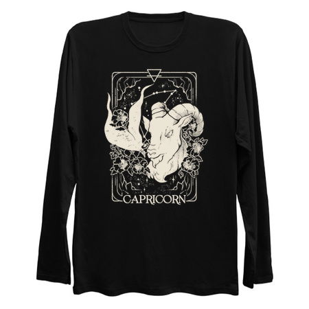 Capricorn Card - Dark Tarot Art Zodiac Sign Capricorn Gift tiny thumbnail