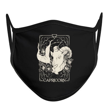 Capricorn Card - Dark Tarot Art Zodiac Sign Capricorn Gift tiny thumbnail