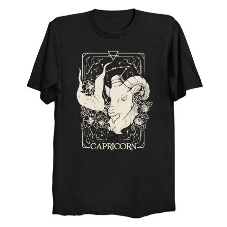 Capricorn Card - Dark Tarot Art Zodiac Sign Capricorn Gift tiny thumbnail