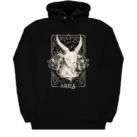 Aries Card - Dark Tarot Art Zodiac Sign Aries Gift tiny thumbnail