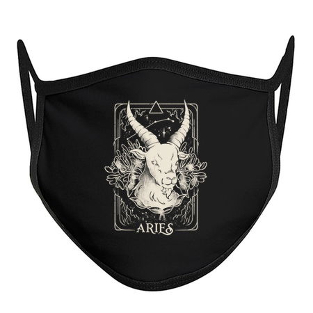 Aries Card - Dark Tarot Art Zodiac Sign Aries Gift tiny thumbnail