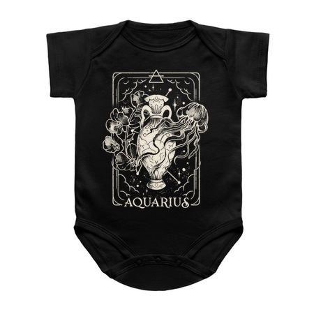 Aquarius Card - Dark Tarot Art Zodiac Sign Aquarius Gift tiny thumbnail