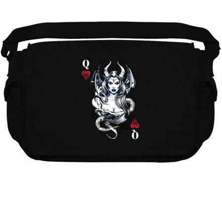 Lilith Queen of Hearts T-Shirt: Demonic Seductress - Mystical Playing Card Tee tiny thumbnail