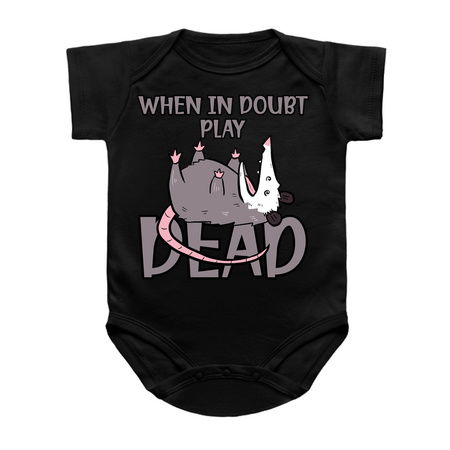 "When in Doubt Play Dead T-Shirt: Opossum Humor - Playful Wildlife Tee tiny thumbnail