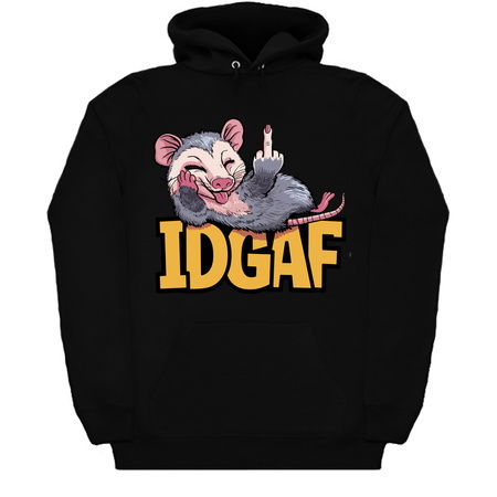 IDGAF Opossum T-Shirt: Bold Humor - Cheeky Animal Tee tiny thumbnail