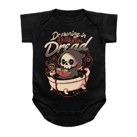 Drowning In Existential Dread - Dark Evil Cute Sarcasm Death Grim Reaper Books Gift tiny thumbnail