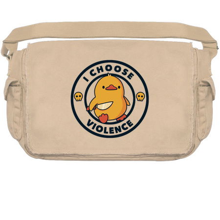 I Choose Violence Funny Duck White by Tobe Fonseca tiny thumbnail