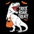 Trick Roar Treat Design: Halloween Dinosaur with Candy - Fun Spooky Art tiny thumbnail