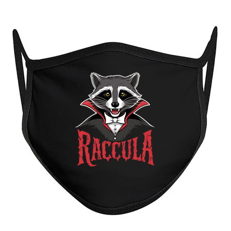 Raccula Design: Raccoon Dracula - Fun Halloween Vampire Art tiny thumbnail