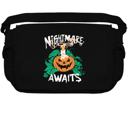 Nightmare Awaits Design: Spooky Jack-o'-Lantern - Halloween Pumpkin Art tiny thumbnail