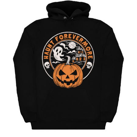 Haunt Forevermore Design: Spooky Jack-o'-Lantern & Haunted House - Halloween Art tiny thumbnail