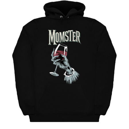 Momster Design: Monstrous Hand with Wine Glass - Funny Halloween Art tiny thumbnail