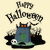 Happy Halloween Design: Black Cat in Graveyard - Spooky Fun Art tiny thumbnail