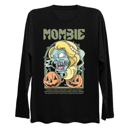 Mombie Design: Zombie Mom with Funny Description - Halloween Humor Art tiny thumbnail