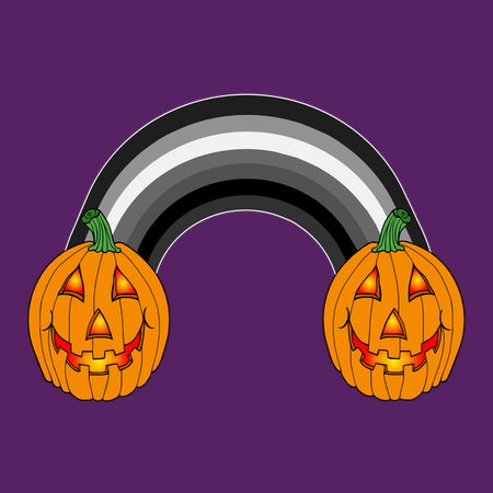 Jack-O-Lantern Halloween Goth Rainbow - NeatoShop