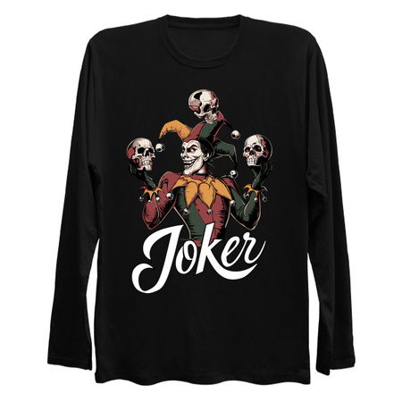 Joker Design: Jester Juggling Skulls - Dark and Grungy Art tiny thumbnail