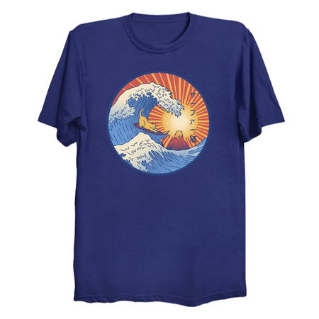 Kanagawa Wave Surfing Cat by Tobe Fonseca tiny thumbnail