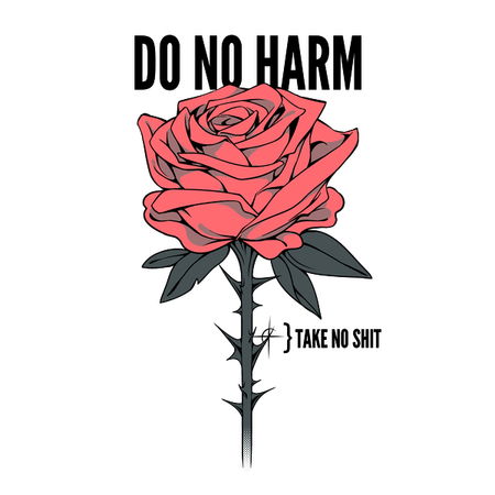 Pin Do No Harm But Take No Sh*t - Não É Botton Não É Broche Pin Do No Harm But Take No Sh*t - Não É Botton Não É Broche