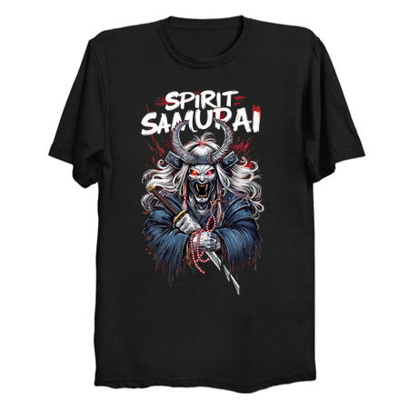 Spirit Samurai Design: Demonic Samurai Warrior - Dark Japanese Art tiny thumbnail