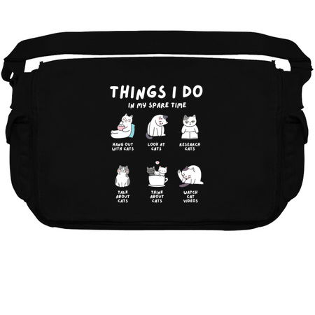 Things I Do In My Spare Time Design: Cute Cat Activities - Fun Cat Lover Art tiny thumbnail