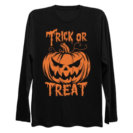 Trick or Treat Design: Menacing Jack-o'-Lantern - Spooky Halloween Art tiny thumbnail