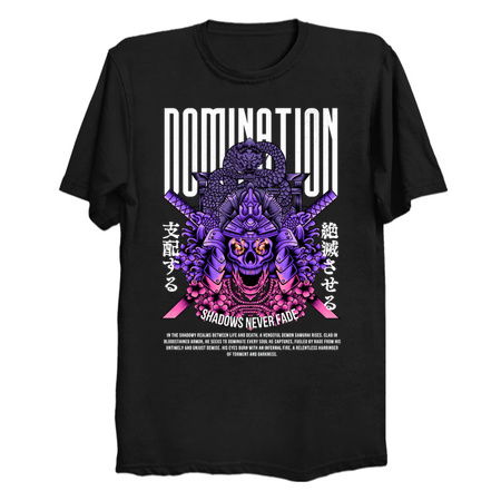Domination Design: Demon Samurai - Shadows Never Fade - Dark Japanese Art tiny thumbnail