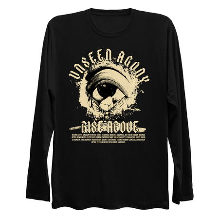 Unseen Agony Design: Rise Above - Eye Graphic with Inspirational Text tiny thumbnail