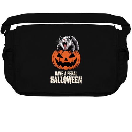 Have a Feral Halloween Design: Feral Animal on Jack-o'-Lantern - Spooky Halloween Art tiny thumbnail