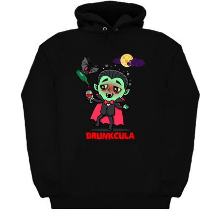Drunkcula Funny Cute Drunk Dracula Vampire Halloween Cartoon tiny thumbnail