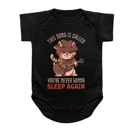 Never Sleep Again Song - Dark Funny Sarcasm Horror Movie Cat Gift tiny thumbnail