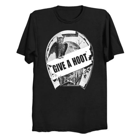 Give A Hoot Funny Vintage Owl Inspirational Quote tiny thumbnail