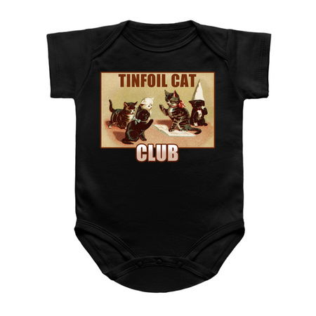 Tinfoil Cat Club Funny Vintage Cat Meme tiny thumbnail