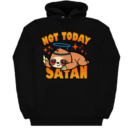 Not Today Satan Funny Cute Kawaii Sloth Slogan tiny thumbnail