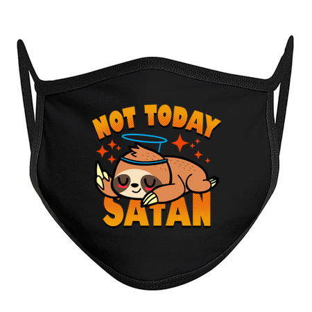 Not Today Satan Funny Cute Kawaii Sloth Slogan tiny thumbnail