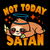 Not Today Satan Funny Cute Kawaii Sloth Slogan tiny thumbnail