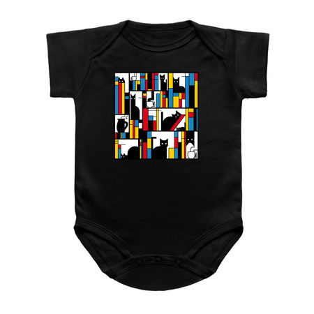 Mondrian Cats Library by Tobe Fonseca tiny thumbnail