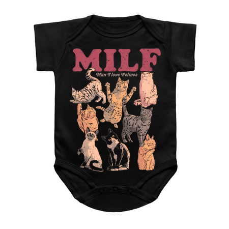 MILF Man I Love Felines - Funny Sarcasm Joke Real Cat Poster Gift tiny thumbnail