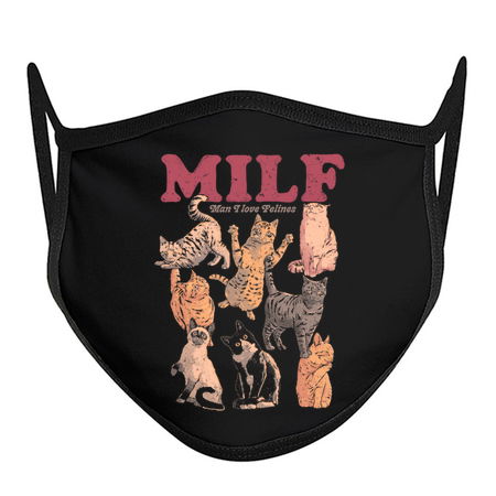 MILF Man I Love Felines - Funny Sarcasm Joke Real Cat Poster Gift tiny thumbnail