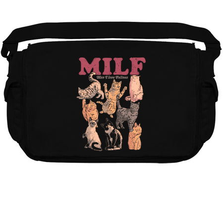 MILF Man I Love Felines - Funny Sarcasm Joke Real Cat Poster Gift tiny thumbnail